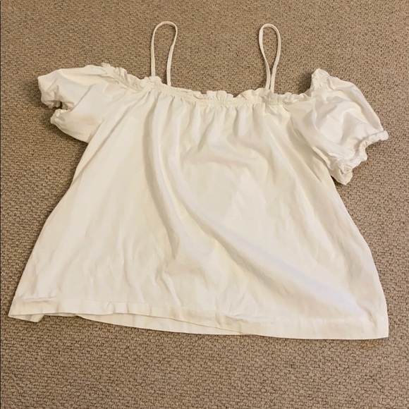 Off-the-shoulder top with ruffle - Picture 3 of 4